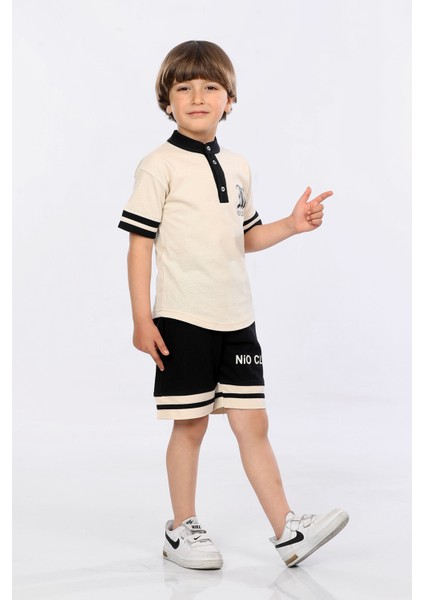 Erkek Çocuk Logolu Tişört ve Şort Lacost Kumaş Ikili Yazlık Takım MRN5109798VF fiyatları
