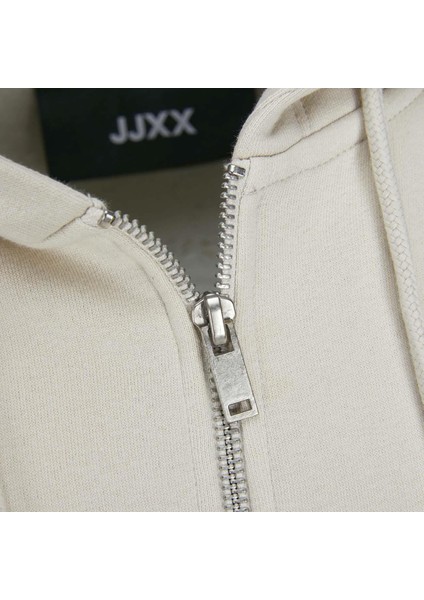 12258450 Jxalfa Reg Ls Every Logo Zip Hood Swt Sn Bej