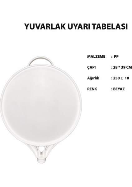 Uyarı Tabelası Beyaz