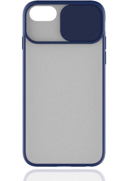 iPhone 8 Plus Uyumlu Zore Lensi Kapak-Lacivert