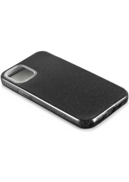 iPhone 12 Mini Uyumlu Zore Shining Silikon-Gold