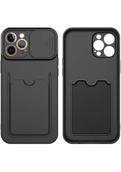 iPhone 12 Pro Uyumlu ​zore Kartix Kapak-Siyah