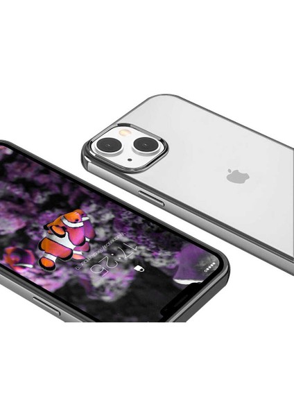 iPhone 13 Uyumlu Zore Pixel Kapak-Siyah