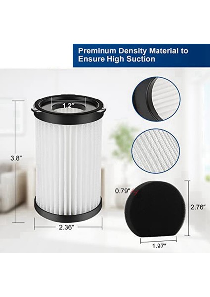 Vakum Hepa Filtre Değiştirme D600 D601 E600 V600 Elektrikli Süpürge Yıkanabilir Yeniden Kullanılabilir (Yurt Dışından)