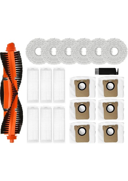 M30 Pro / C107 Robotlu Süpürge ile Uyumlu Ana Fırça Paspas Bezi Bez Yığın Filtre Toz Torbası Aksesuarları Parçaları (Yurt Dışından)