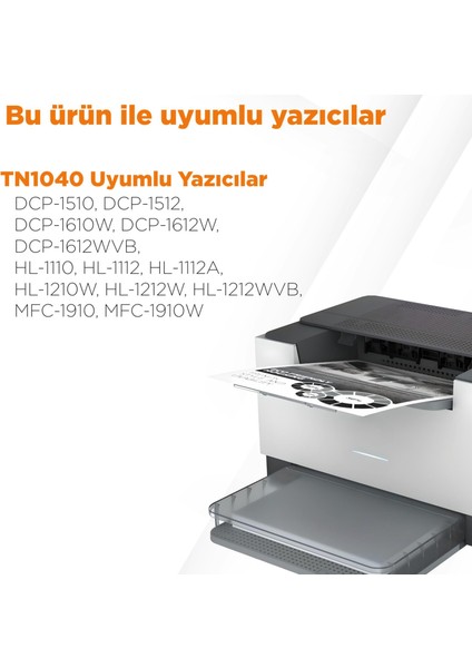 Brother HL-1110 / TN-1040 Muadil Toner 2'li Ekonomik Paket modelleri