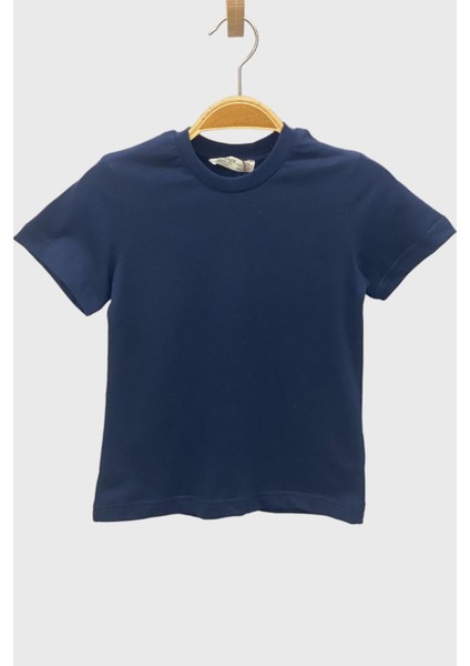 Mojo Unisex Çocuk Basic Kısa Kol Tshirt 5372 Lacivert modelleri