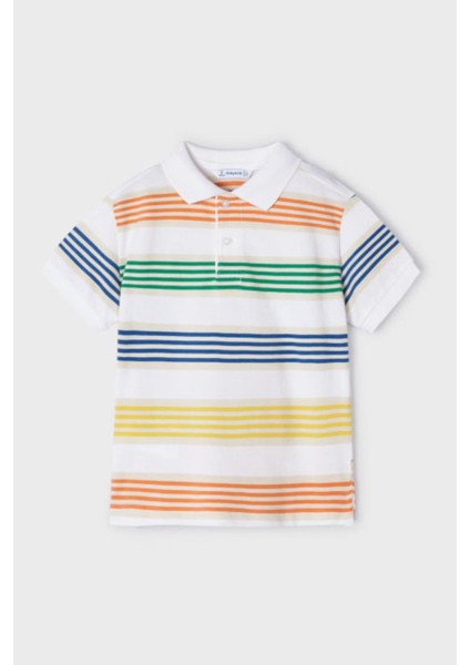 Erkek Çocuk 3-9 Yaş Çizgili Kısa Kol Lakos T-Shirt 3108 fiyatları