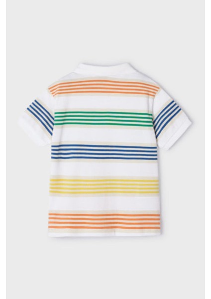 Erkek Çocuk 3-9 Yaş Çizgili Kısa Kol Lakos T-Shirt 3108 modelleri