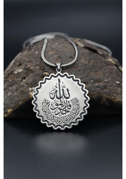 Gümüş Ihlas Suresi 925 Ayar Gümüş Kolye Zincir modelleri