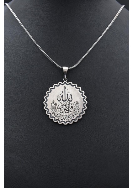 Gümüş Ihlas Suresi 925 Ayar Gümüş Kolye Zincir indirimleri