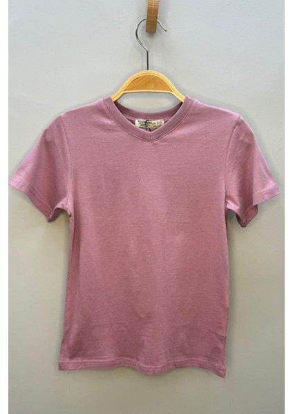 Erkek Çocuk Basic Kısa Kol T-Shirt 9187 Gülkurusu