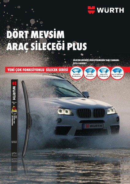 Muz Silecek Takımı Volkswagen Passat cc 2008-2012 ile Uyumlu