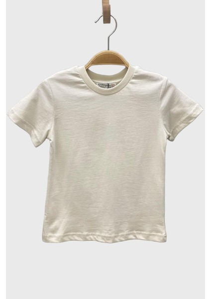 Mojo Çocuk Basic Kısa Kol Tshirt 5372 Krem