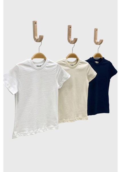 Mojo Unisex Çocuk Basic Kısa Kol Tshirt 5372 Beyaz fiyatları