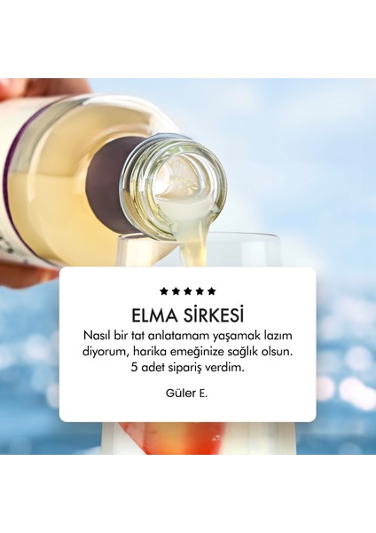 Fermente Mutfağım Organik Içimlik Elma Sirkesi - Doğal Fermantasyon 1 Yıl Dinlendirilmiş Apple Cider Vinegar 5 Adet x 500 ml