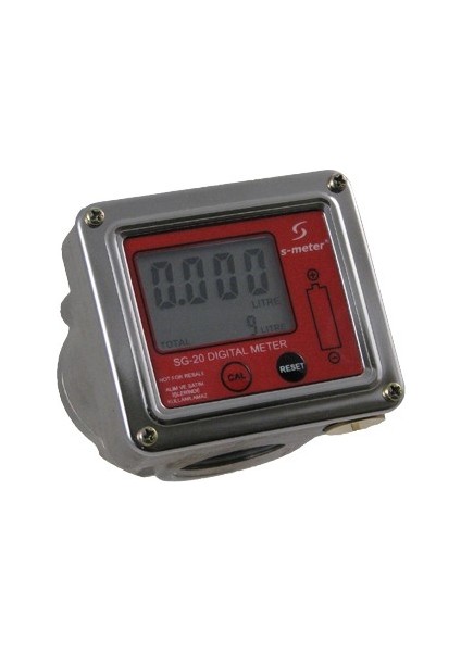 SG-020-DSI 3/4" LCD Oval Dişli Sayaç