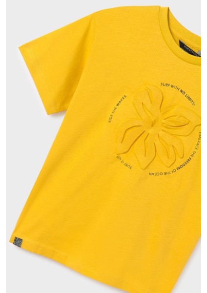 Erkek Çocuk 8-16 Yaş Kısa Kol T-Shirt 6040 Sarı fırsatları