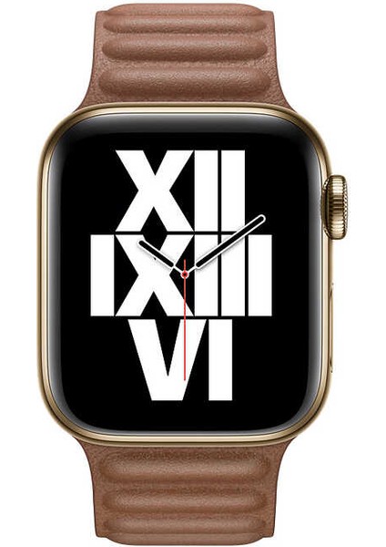 ​​​watch 38MM Uyumlu Krd-34 Deri Kordon Zyl Kahverengi