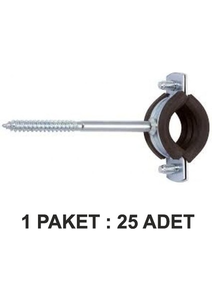 AK TEK Eco Doğalgaz  Kelepçesi 1 1/2 Paket 25 Li