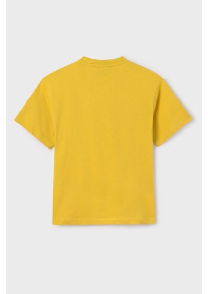 Erkek Çocuk 8-16 Yaş Kısa Kol T-Shirt 6040 Sarı modelleri