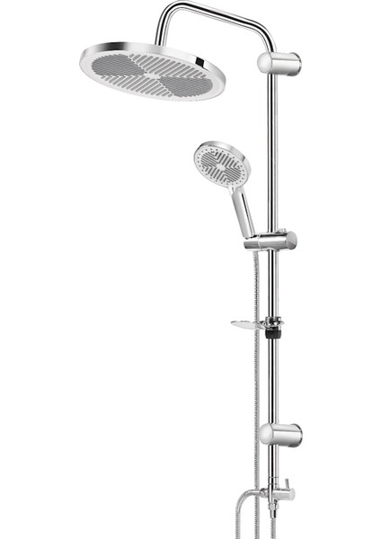 Capella Yuvarlak Krom Robot Duş Seti - 400C