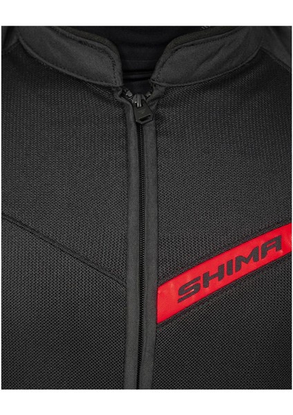 Shima X-Mesh Korumalı Yazlık Motosiklet Montu Siyah / Kırmızı