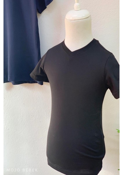 Erkek Çocuk Basic Kısa Kol T-Shirt 9187 Siyah fırsatları