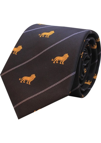 Aslan Desenli Kravat