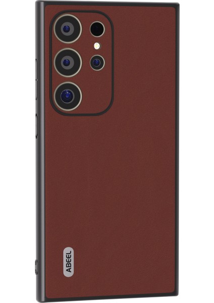 Samsung Galaxy S24 Ultra Hakiki Inek Derisi Ipeksi Cilt Dokunmatik Telefon Kılıfı (Yurt Dışından)