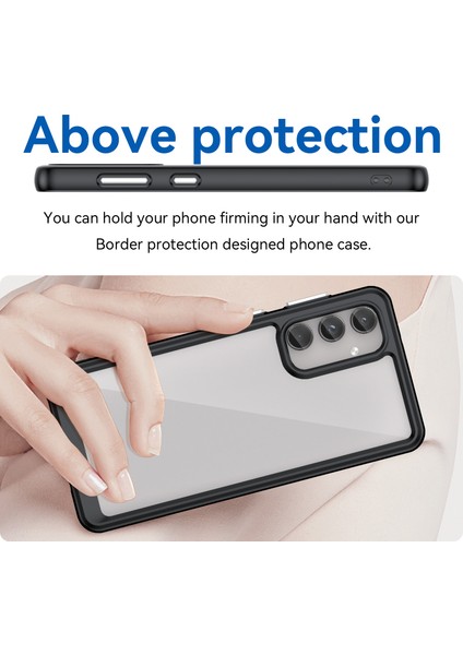 Samsung Galaxy M55 5g Tpu Çerçeve Şeffaf Akrilik Koruyucu Telefon Kapağı (Yurt Dışından) fırsatları