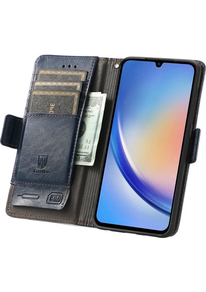 Samsung Galaxy A35 5g Rfıd Engelleme Pu Deri Stand Çevirmeli Telefon Kapağı (Yurt Dışından) fiyatları