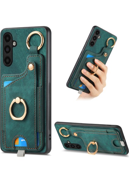Samsung Galaxy A55 5g Kart Tutucu Deri+Tpu Telefon Arka Kapak (Yurt Dışından)