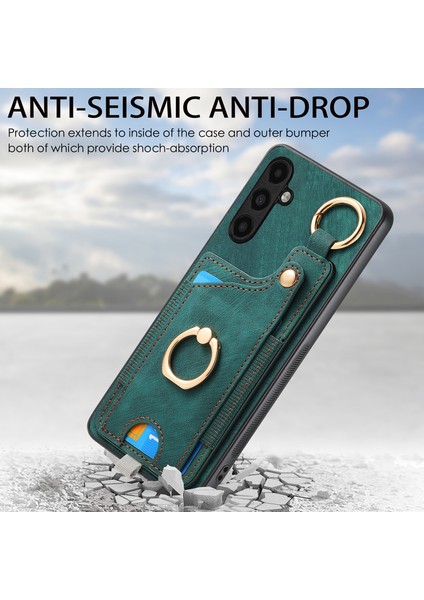 Samsung Galaxy A55 5g Kart Tutucu Deri+Tpu Telefon Arka Kapak (Yurt Dışından)