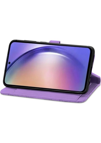 Samsung Galaxy A35 5g Pu Deri Standlı Fermuarlı Cep Telefonu Kılıfı Askılı (Yurt Dışından)