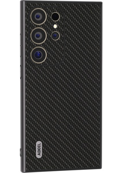 Samsung Galaxy S24 Ultra Karbon Fiber Doku Pu Deri+Pc+Tpu Telefon Kapağı (Yurt Dışından)