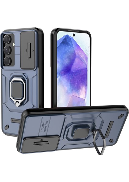 Samsung Galaxy A55 5g Pc+Tpu Çizilmez Telefon Koruyucu Kapak (Yurt Dışından)