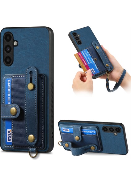 Samsung Galaxy A35 5g Kart Yuvaları Deri Kaplama Pc+Tpu Kapak (Yurt Dışından)