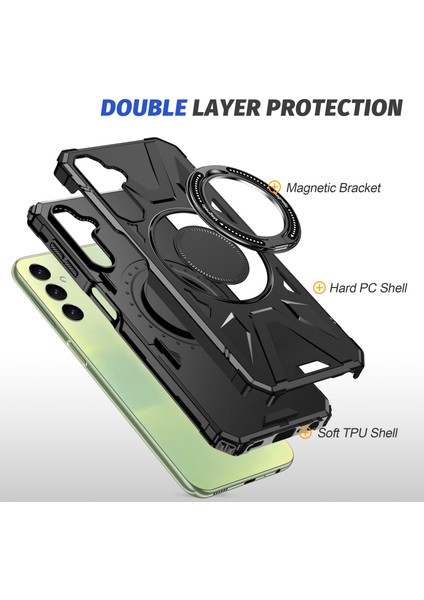 Samsung Galaxy A35 5g Manyetik Halka Tutucu Kickstand Tpu+Pc Telefon Kapağı (Yurt Dışından) fırsatları