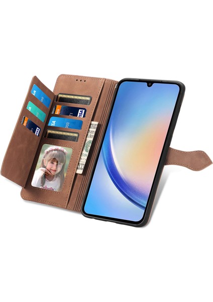 Samsung Galaxy A55 5g Deri Cüzdan Telefon Kılıfı (Yurt Dışından) fiyatları