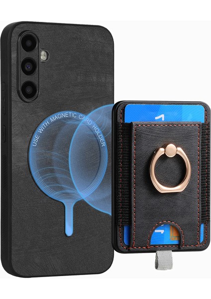 Samsung Galaxy M15 5g Manyetik Retro Ayrılabilir Kart Tutucu Telefon Kabuğu (Yurt Dışından) indirimleri