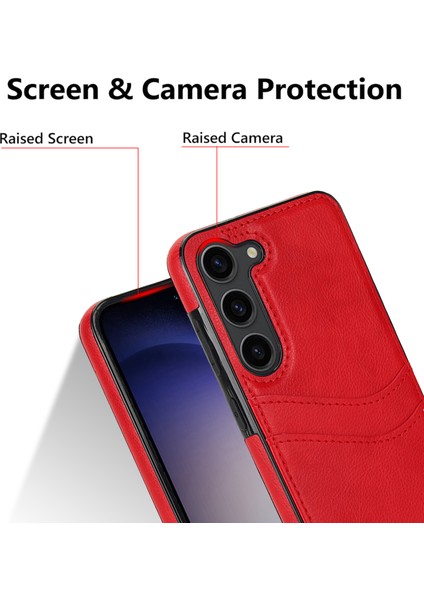 Samsung Galaxy S23+ Kart Yuvası Tasarımı Çizilmez Telefon Kapağı (Yurt Dışından) fırsatları
