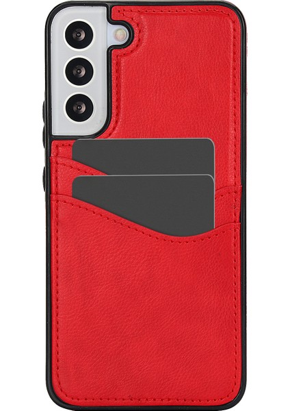 Samsung Galaxy S22+ 5g Çok Işlevli Telefon Kabuk Kart Yuvası Pu + Tpu Telefon Kılıfı (Yurt Dışından)