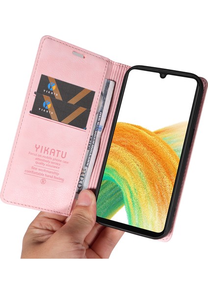Samsung Galaxy A53 5g Litchi Dokulu Deri Cüzdan Telefon Kılıfı (Yurt Dışından)