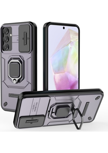 Samsung Galaxy A15 4g / A15 5g Slayt Lens Kapağı Pc + Tpu Telefon Kabuğu (Yurt Dışından)