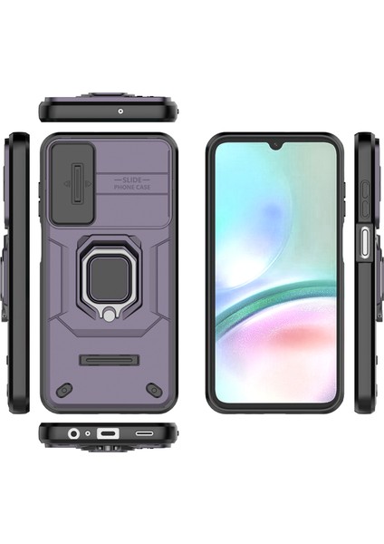 Samsung Galaxy A15 4g / A15 5g Slayt Lens Kapağı Pc + Tpu Telefon Kabuğu (Yurt Dışından)