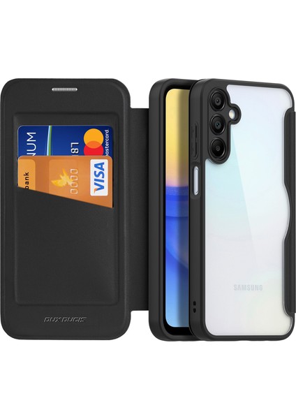 Samsung Galaxy A15 4g / A15 5g Deri Kart Yuvaları Flip Telefon Kapağı (Yurt Dışından)