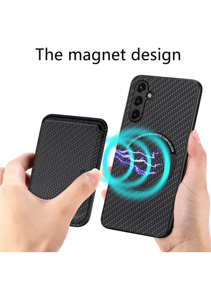 Samsung Galaxy A15 4g / 5g Damla Korumalı Kılıf Manyetik Çıkarılabilir Kart Tutucu Telefon Kapağı (Yurt Dışından)