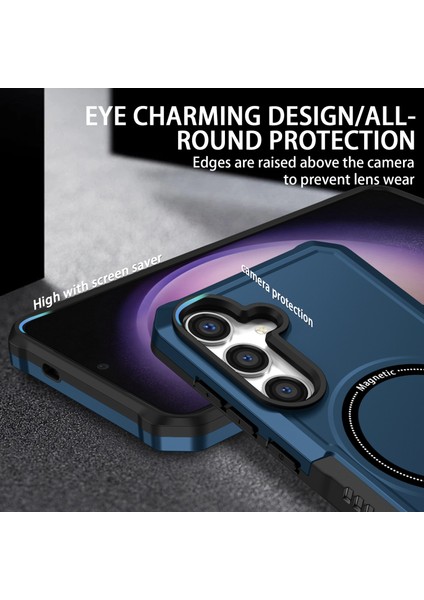 Samsung Galaxy S24 Sert Pc + Magsafe ile Uyumlu Yumuşak Tpu Ince Telefon Kılıfı (Yurt Dışından) modelleri