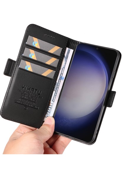 Samsung Galaxy S24 Pu Deri Folyo Cüzdan Telefon Kılıfı (Yurt Dışından)